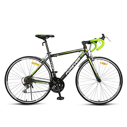 Road Bike : Road Bike Adult Children Convenient Ultra-light Leisure Bicycle Suitable for City Commuting To Work, Black green