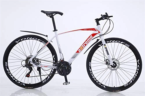 Road Bike : Road Bike / bicycle for Commuting, Touring and Leisure (White / Red)