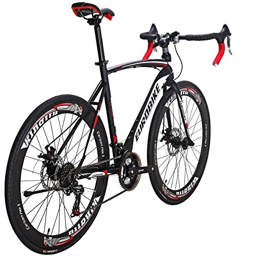 Road Bike : Road Bike XC550 21 Speed Gears Bicycle Dual Disc Brake Bike (54CM-Spoke)