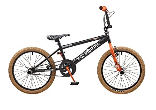Road Bike : Rooster Kids' Big Daddy Bmx Bike, Black / Orange, 20-inch