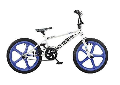 Road Bike : Rooster Kids' Big Daddy Mags Bike, White / Blue, 18-inch