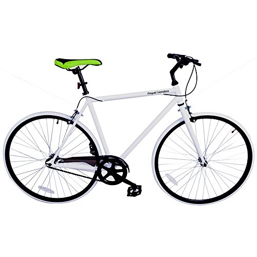 Road Bike : Royal London Fixie Fixed Gear Single Speed Bike White / Black
