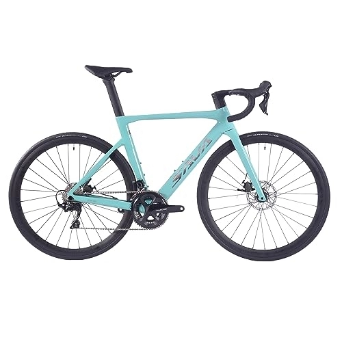 Road Bike : SAVADECK Carbon Road Bike, T800 Carbon Fiber Frame 700C Racing Bicycle with Shimano 105 R7000 22S Groupset and Mechanical Disc Brake Ultra-Light Carbon Bike for Men and Women.