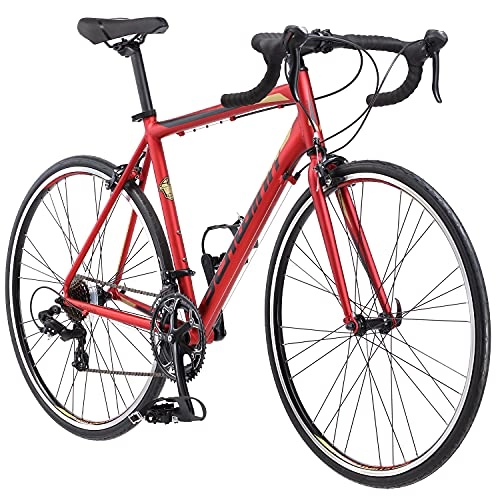 Road Bike : Schwinn Men's Volare 1400 Adult Hybrid Road Bike, 28-inch Wheel, Aluminum Frame, Red, 53 cm
