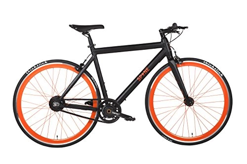 Road Bike : Spine eBike Electric Bike | 700x 25C | Mod. Milano Zone 12700C | Black