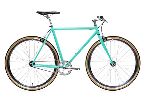Road Bike : State Bicycle Co. Unisex's Delfin Bike, Turquoise, 54 cm
