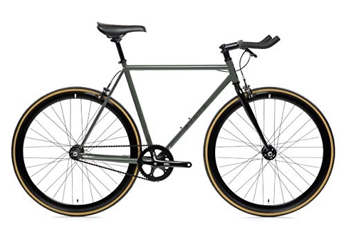Road Bike : State Bicycle Co. Unisex's Fixed Gear Bike, Green, 46 cm