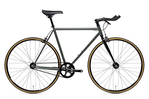 Road Bike : State Bicycle Co. Unisex's Fixed Gear Bike, Green, 55 cm