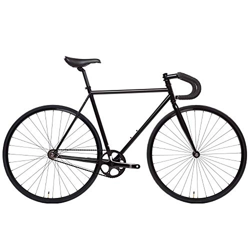 Road Bike : State Bicycle Co. Unisex's The Matte Black Fixed Gear / Single Speed Bike, 46cm Drop Bar, 46 cm