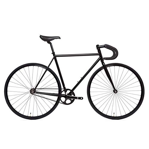 Road Bike : State Bicycle Co. Unisex's The Matte Black Fixed Gear / Single Speed Bike, 59cm Drop Bar, 59 cm