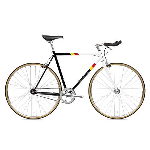 Road Bike : State Bicycle Co. Unisex's Van Damme Fixed Gear / Single Speed Bike, 46cm Bullhorn, 46 cm