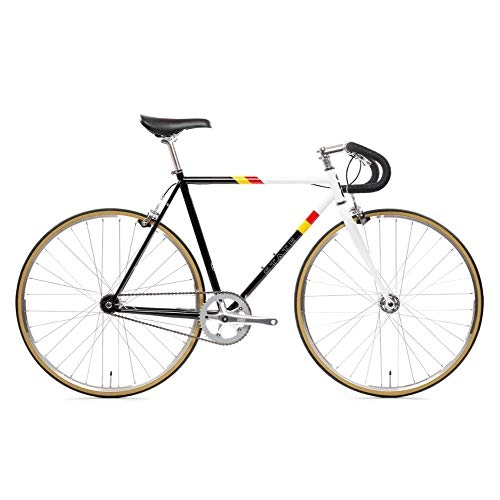 Road Bike : State Bicycle Co. Unisex's Van Damme Fixed Gear / Single Speed Bike, 52cm Drop Bar