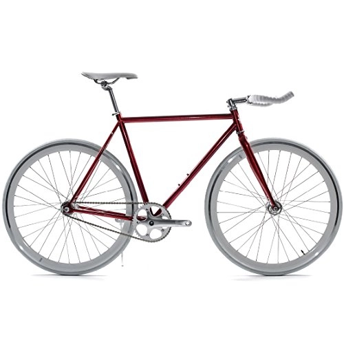 Road Bike : State Bicycle Unisex's Core Model Fixed Gear Bicycle-Cardinal, 46 cm