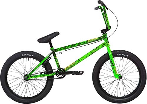 Road Bike : Stolen X Fiction Creature 20" 2020 BMX Freestyle Bike (21" - Toxic Green Splatter)