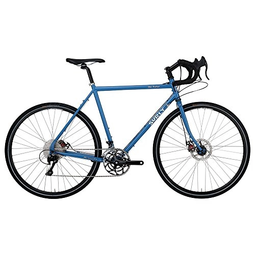 Road Bike : Surly disc Trucker 10 speed bike 700c wheel 60cm frame blue