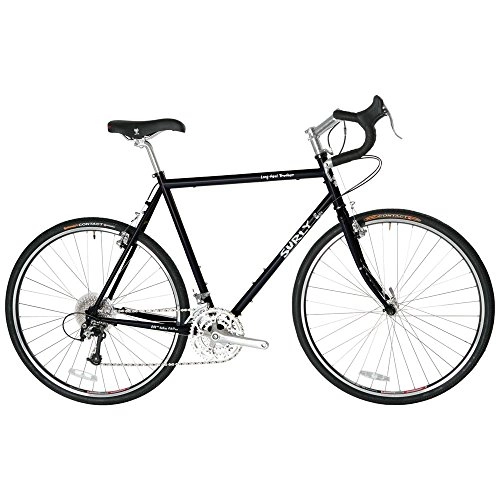 Road Bike : Surly Long Haul 10 speed bike 26" wheel 46cm frame black