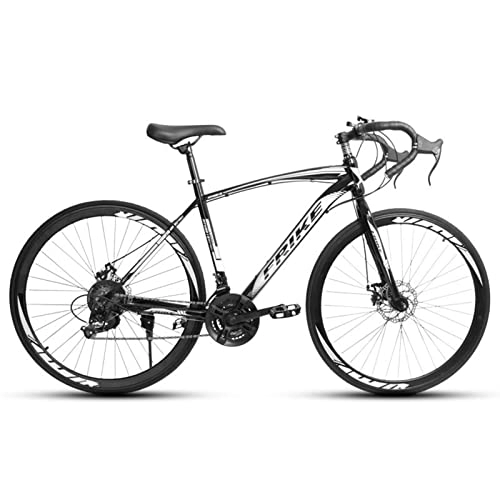 Road Bike : TDHLW Road Bike 700C 21 Speed Racing Bike City Commuter Bicycle Lightweight Disc Brake Adult Bicycle, White