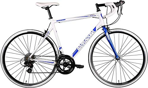 Road Bike : TDPQR 700c Aluminum Alloy Road Bikes Road Bike Racing 22 inch 14 Speed Straight Handlebar with Derailleur System Double disc Brake Road Bike Male and Female City Bicycle