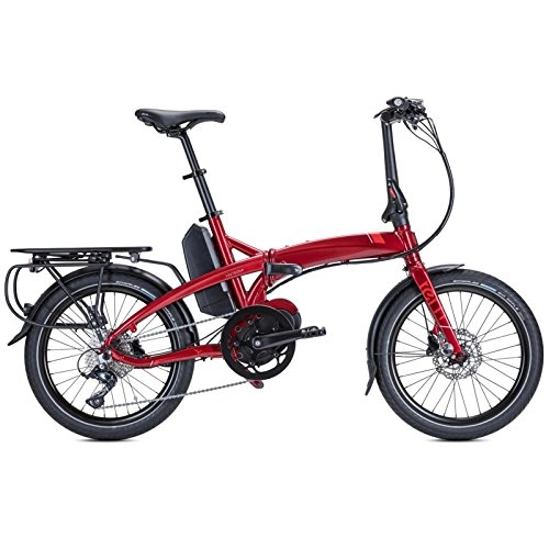 Road Bike : tern Star Vektron P9Electric Folding Bike 20Inch Red Shimano 9Speed E-Bike Electric 250Watt Motor CB18EGPC09HLRRR23