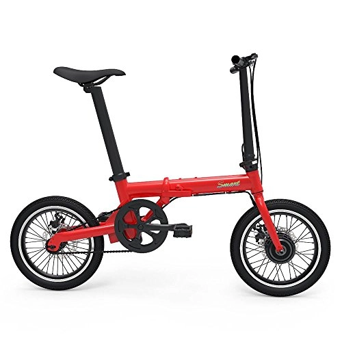 Road Bike : The Caravan Supermarket Folding Electric Bike In Red