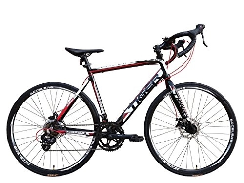 Road Bike : Tiger Quantum 4.0 700c Unisex Road Bike 54cm Black / Red