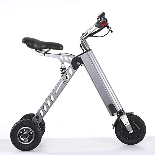 Road Bike : TopMate ES30 Electric Scooter Mini Foldable Tricycle Weight 14KG with 3 Gears Speed Limit 6-12-20KM / H | Full Charge 30KM Range | Especially Suitable for People Need Mobility Assistance and Travel