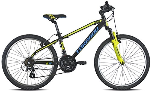 Road Bike : TORPADO Bike 605 mtb junior jaguaro 24'' 3x7v black / neon yellow (Child)