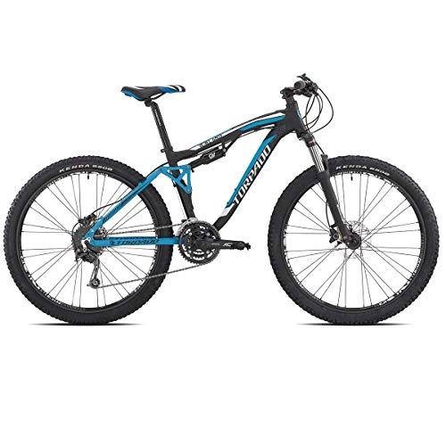 Road Bike : TORPADO MTB Full T540 Brave Soul 27.5'' Aluminium 3x8v Disc Size 41 Blue 2019 (MTB Bi-Cushioned)
