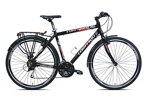 Road Bike : Torpado Sportage 28Inch Bikes 3x 7V Alu Size 48Black (Trekking) / Bicycle Sportage 28"3X 7S Alu Size 48Black (Trekking)