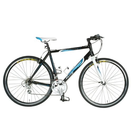 Road Bike : Tour de France Packleader Elite Fitness Bike, 700c Wheels, Men's Bike, Black, 43 cm Frame
