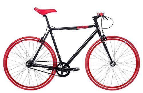 Road Bike : Tretwerk Alma Automatix 28 Inch 56 cm Men Cantilever Black / Red