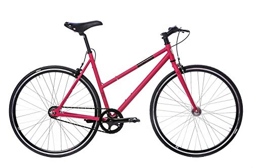 Road Bike : Tretwerk Alma Girls 28 Inch 56 cm Woman Cantilever Pink