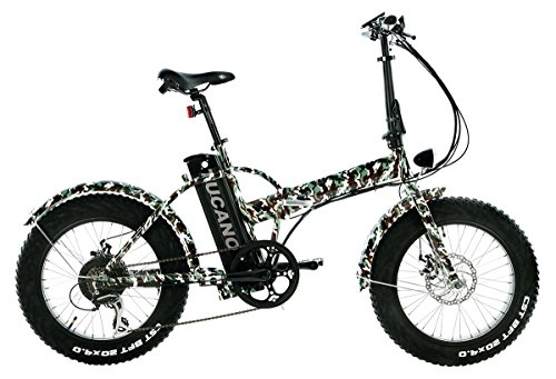 Road Bike : Tucano Bikes Monster 20. 20 Electric Bike Motor: 500W-48V Maximum Speed: 33KM / H battery: 48V 12AH (Camouflage), Forest