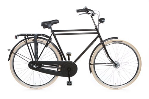 Road Bike : Tulipbikes, classic Dutch bike "Tulip 4", matt black, 7 speed Shimano, framesize 57cm