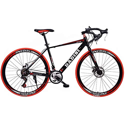 Road Bike : TYSYA Road Bike 27 Inches Outdoor Cycling Adult Racing Bicycle 30 Speed Curved Handlebar Lightweight Aluminum Alloy Frame Double Disc Brake City Bikes