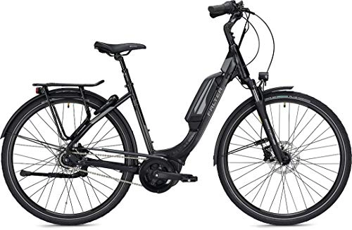 Road Bike : Unbekannt Falter E 9.5 E-bike 28 Inch Wave Black / Dark Grey 45 cm Backpedal Brake