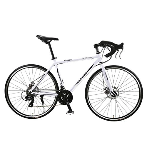 Road Bike : UNDERSPOR Road Bike, 21-Speed 49CM Urban Road Bike, Aluminum Alloy Frame Shift Bike, 700C Wheels, White