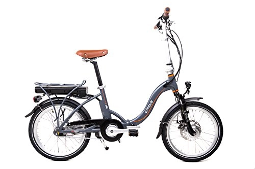 Road Bike : Unknown 20-Inch Aluminium Move Electric Folding Electric Bike Bicycle Pedelec Shimano Nexus 7Disc Grey