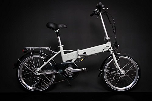 Road Bike : Unknown 20-Inch Aluminium Vaun Egon E Bike Folding Folding Electric Bicycle Pedelec Shimano 6gears Gray