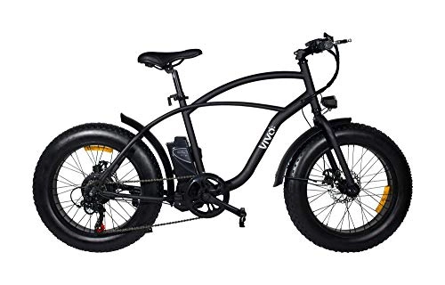 Road Bike : Vivobike Fat VFA20 - Fat bike - electric - 6-speed - wheel diameter: 20" - black