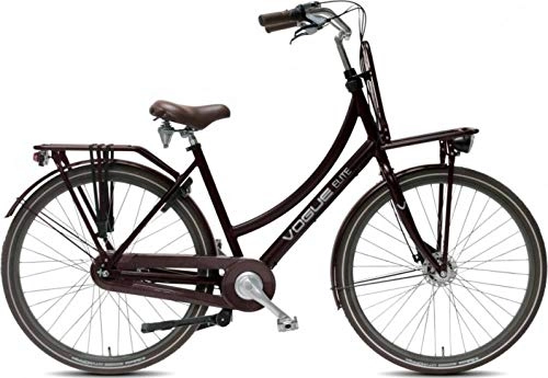 Road Bike : Vogue Elite 28 Inch 50 cm Woman 3SP Roller brakes Brown