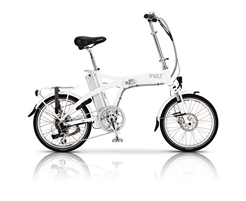 Road Bike : Volt Metro Folding Electric Bike 2 Yr Warranty (White)