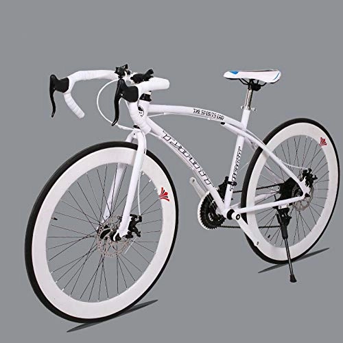 Road Bike : VVBGTS Foldable MountainBike 21 male and female models 26-inch bicycle student double disc brakes road bike (Color : 60 knives, Size : 26 inches x 17 inches)