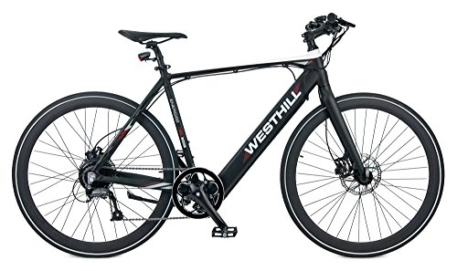 Road Bike : Westhill ENERGISE Electric Bike - 36 VOLT 10Ah Removable Li-ion Battery & Shimano Gear System