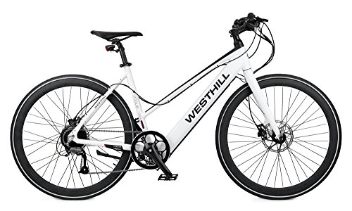 Road Bike : Westhill VOGUE Electric Bike - 36 VOLT 10Ah Removable Li-ion Battery & Shimano Gear System