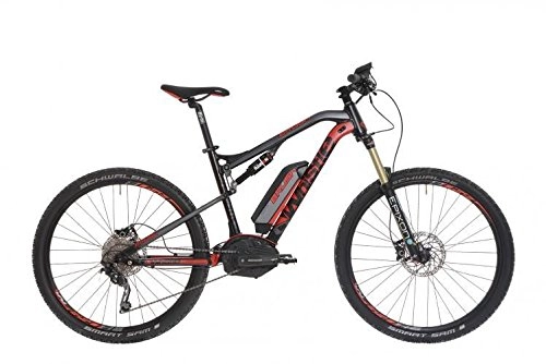 Road Bike : Whistle Electric Bike b-rush 27.5"Size 46Performance CX 10V Black Red (emtb All Mountain) / Electric Bike b-rush 27.5" Size 46Performance CX 10s Black Red (emtb All Mountain)