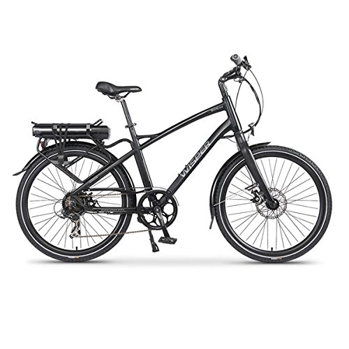 Road Bike : Wisper 905se Cross Bar Stealth Black Electric Bike 16Ah