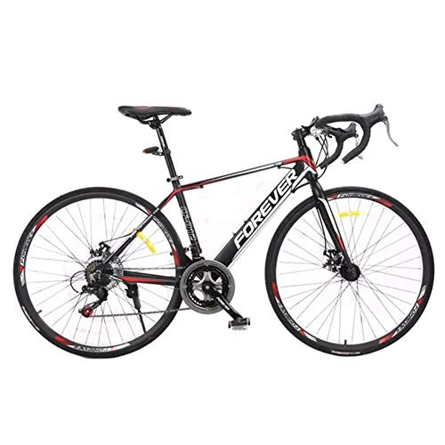 Road Bike : WYN Aluminum Alloy Road Bicycle 14 Speed for Adult, black red