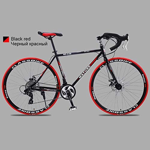 Road Bike : WYN Aluminum alloy road bike road bicycle Two-disc sand road bike Ultra-light bicycle, 30 speed BR H top
