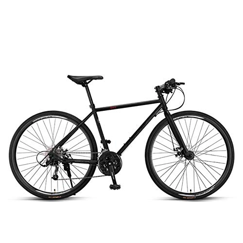 Road Bike : WYN Road Bike 27 Speed Racing Bicycle, Black, 700c(160-185cm)